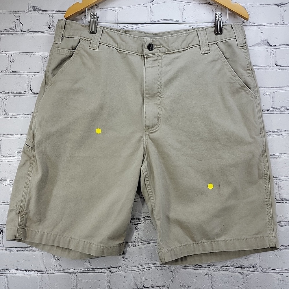Carhartt Khaki Shorts Mens sz 38‎ Flaw